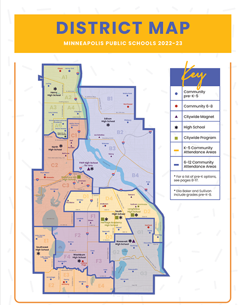 District Map Explore Minneapolis Public Schools